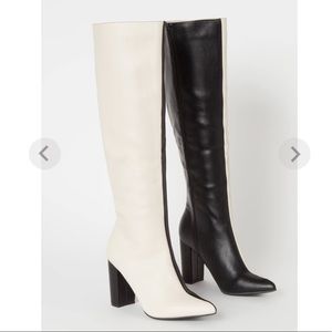 ColorBlock Knee High Boots